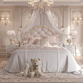 Trueliving  design Dark bed Laminated Finish & PU Finish 6Ft *6Ft *1Ft